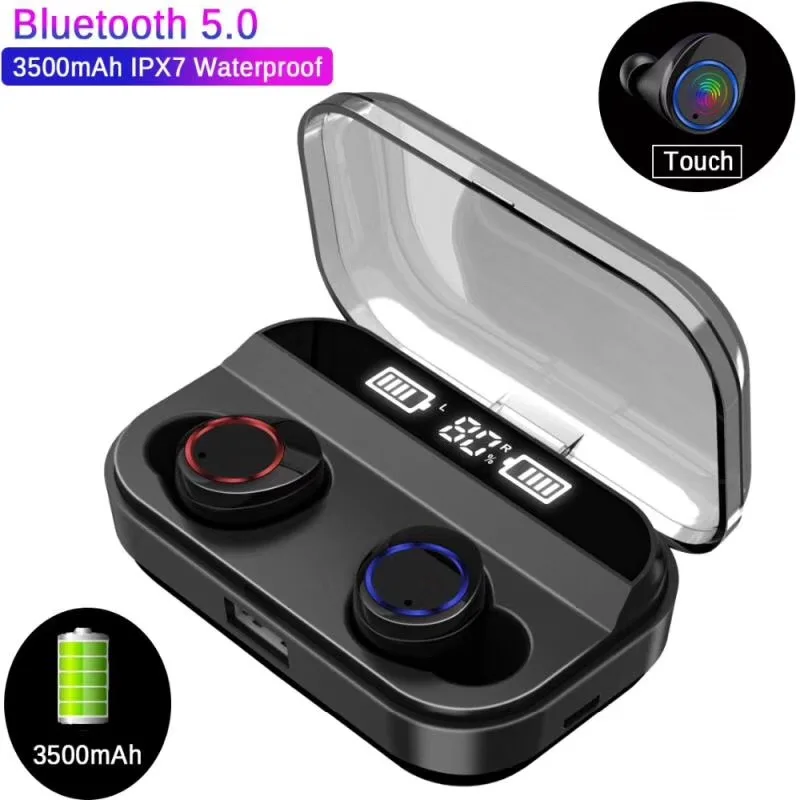 Беспроводные TWS наушники Bluetooth 5 0 спортивные стереонаушники с сенсорным