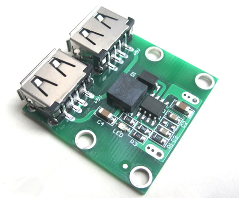 9 В 12 24 до 5 DC шаг Подпушка Зарядное устройство Мощность модуль Dual USB Выход Buck