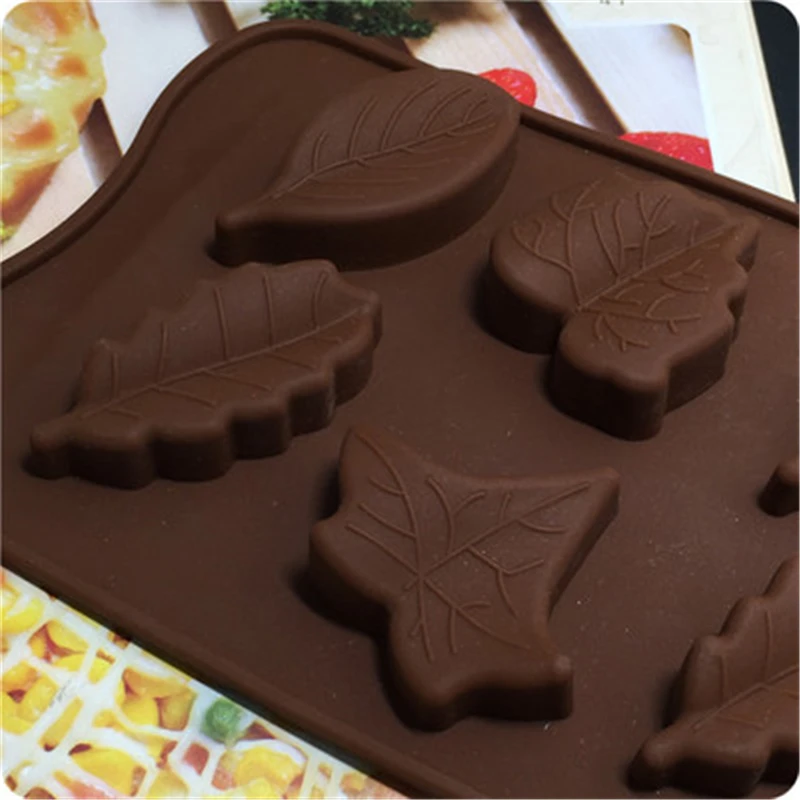 Силиконовая форма с 8 листьями для самостоятельной сборки пластырь шоколада льда