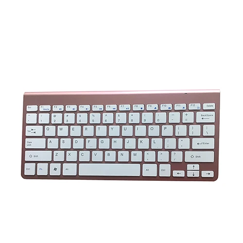 English Rose Zienstar ультра тонкая 2,4 ГГц Беспроводная клавиатура для Macbook/PC компьютера/ноутбука/Smart tv с usb-приемником, английский/Fr/Испанский/Ru - Цвет: English Rose