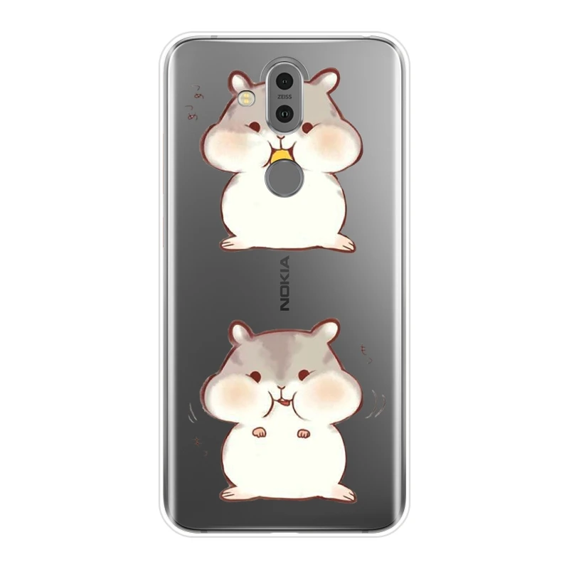 Чехол для Nokia Lumia 7 1 6 5 3 2 Мягкая силиконовая Рождественская хомяк милый задняя