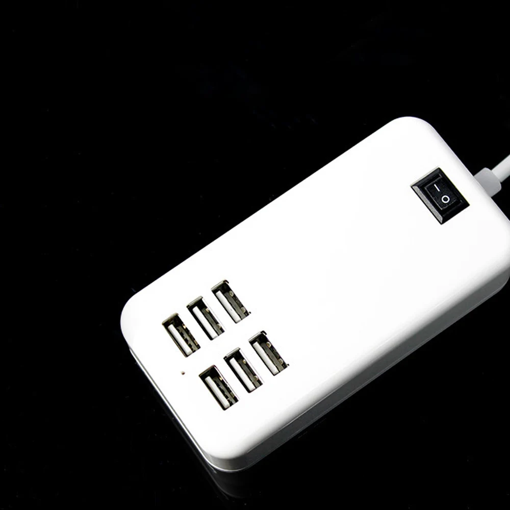 6 портов USB 2,0 зарядное устройство концентратор разветвитель 25 Вт USB настенная дорожная зарядная станция US/EU адаптер питания для всех телефонов