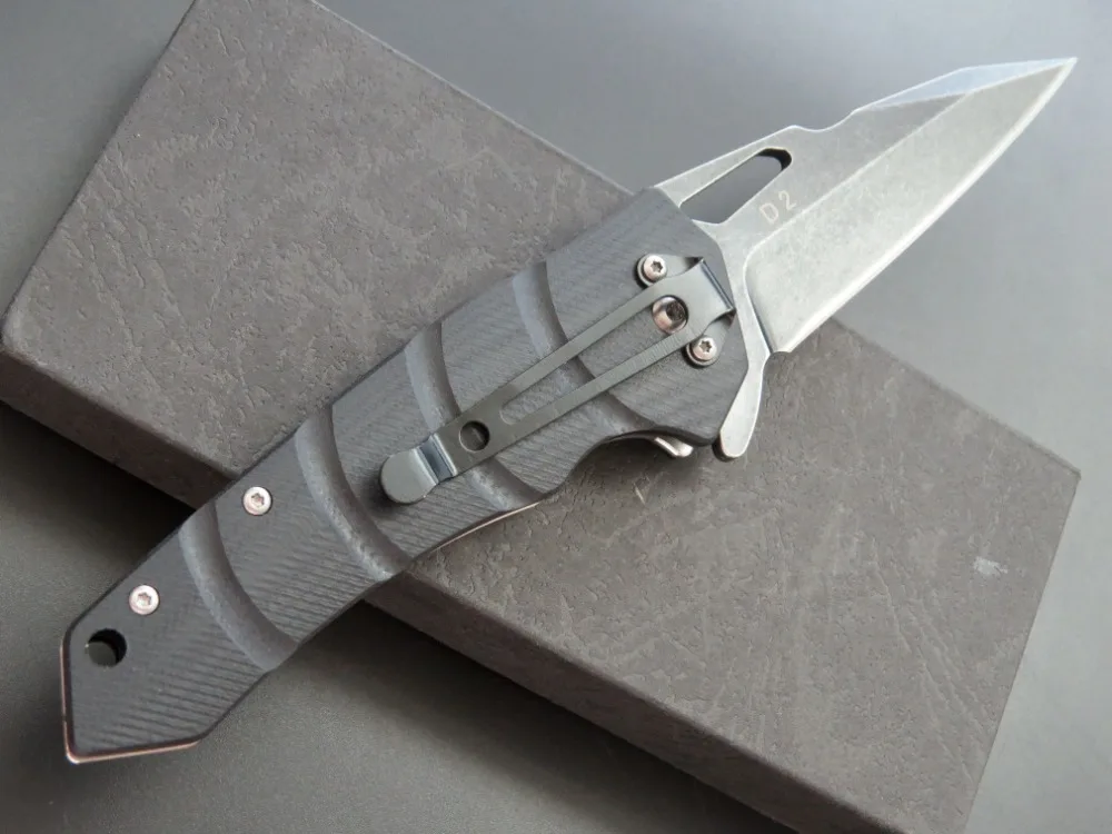 Eafengrow EF57 58-60HRC D2 лезвие G10 ручка складной нож для выживания, инструмент для кемпинга, карманный нож для охоты Тактический уличный инструмент EDC