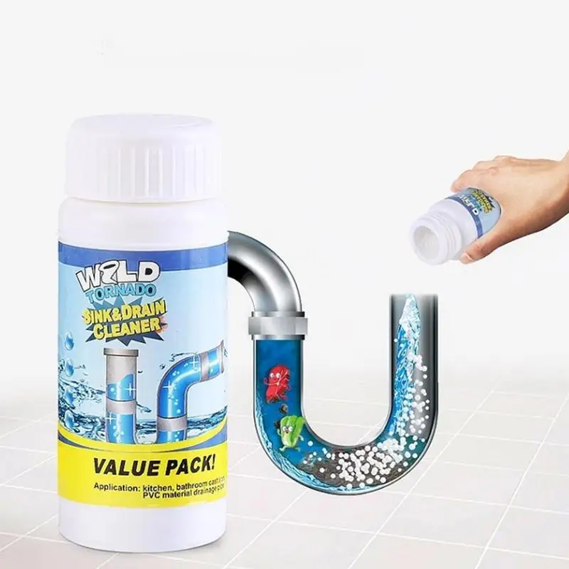 Мощное средство для дноуглубления труб мощный очиститель слива раковины