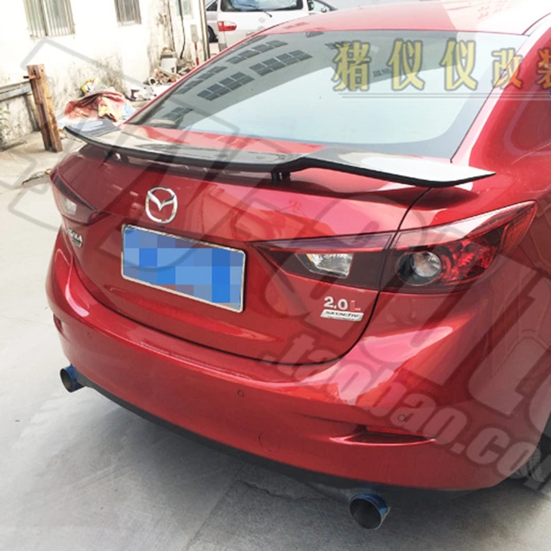 Пластиковый спойлер из углеродного волокна для заднего хвоста Mazda 3 mazda 6 Axela sedan 4