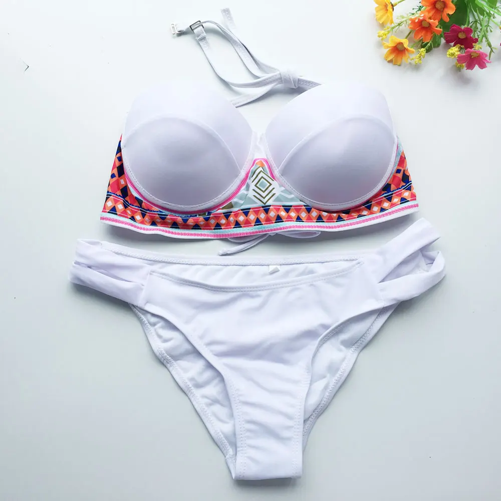 2017 Новый летний сексуальный женский комплект бикини пуш-ап бюстгальтер