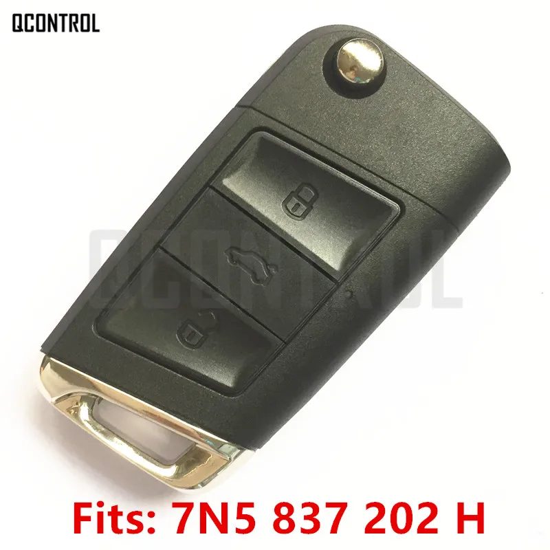 QCONTROL Car Remote Key Suit for SEAT 7N5837202H 5FA010404-02 Alhambra/Altea/Ibiza/Leon/Mii/Toledo with Chip | Автомобили и