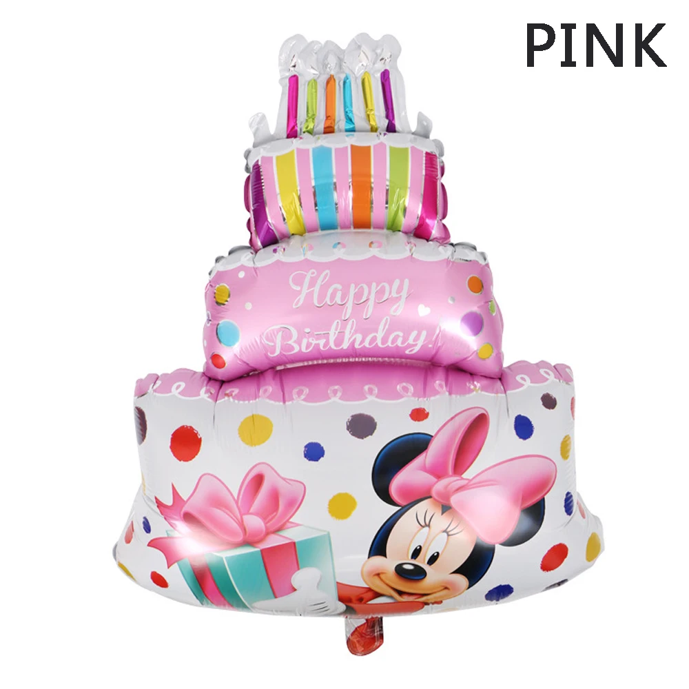 3 шт большой праздничный торт в форме фольги Гелиевый шар украшение на день