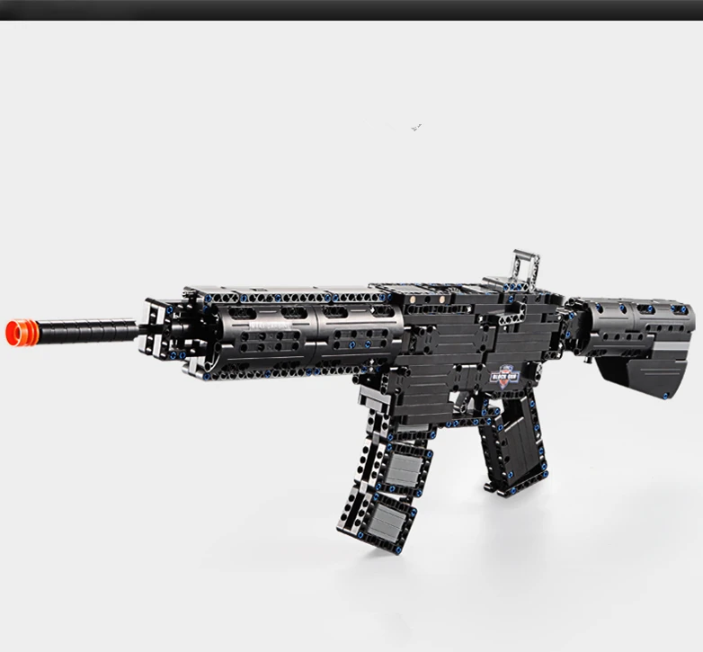 Строительный блок MP5 617 шт. строительный пистолет снайперская винтовка CS игрушка