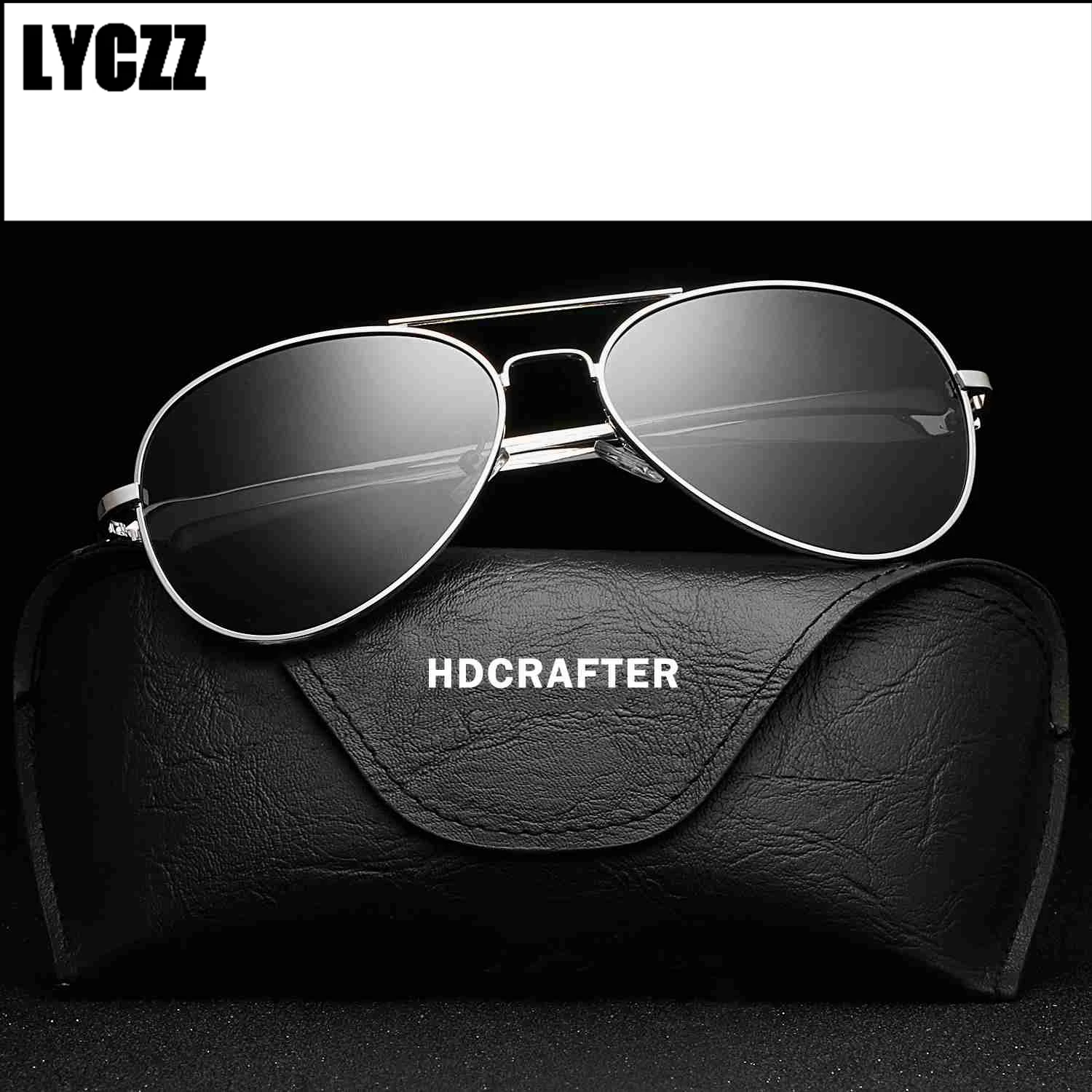 LYCZZ очки поляризованные солнцезащитные для мужчин пилот классические вождения
