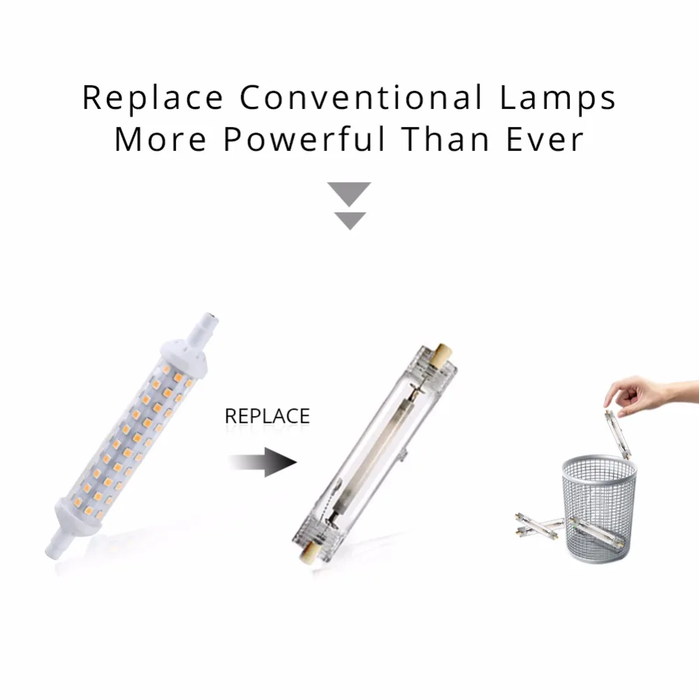 Светодиодный светильник Ampoule R7S Диодная кукурузная лампа 78 118 135 мм 64 80 144