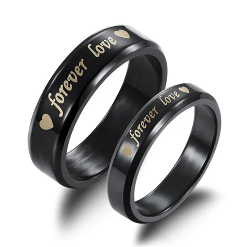 MANGOPIE новая модель купального костюма черный кольца с надписью Forever Love титаниевое