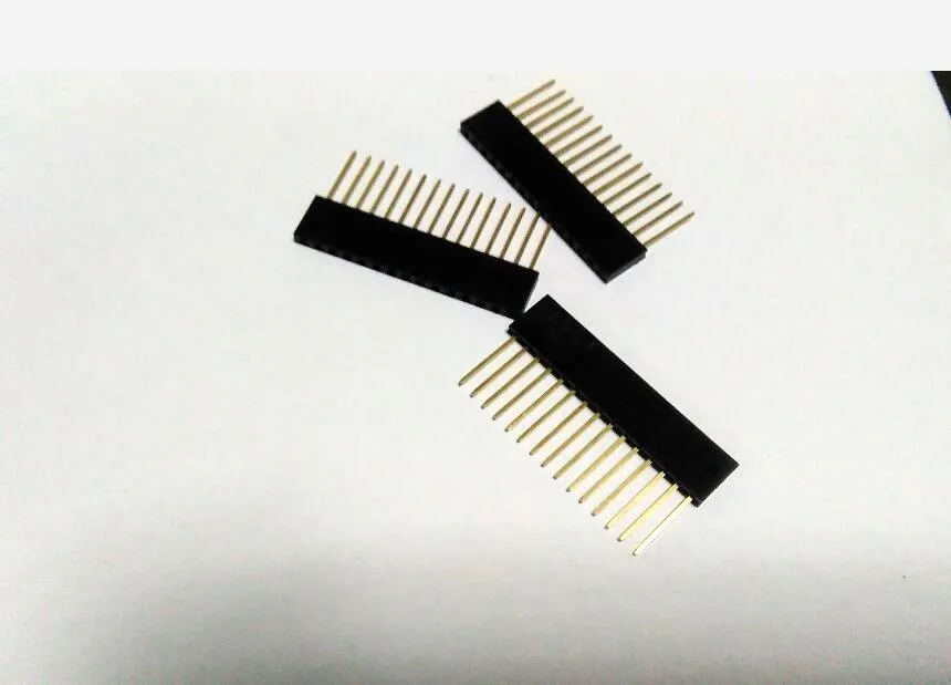 Бесплатная доставка 20 шт Штабелируемый щит Женский Заголовок 15Pin Pin 2 54 мм набор