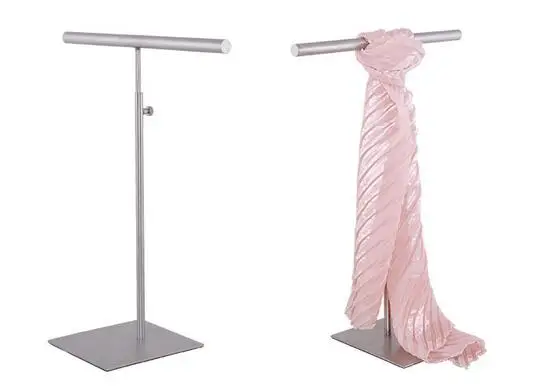 Многофункциональный простой из нержавеющей стали шелковый шарф витрина