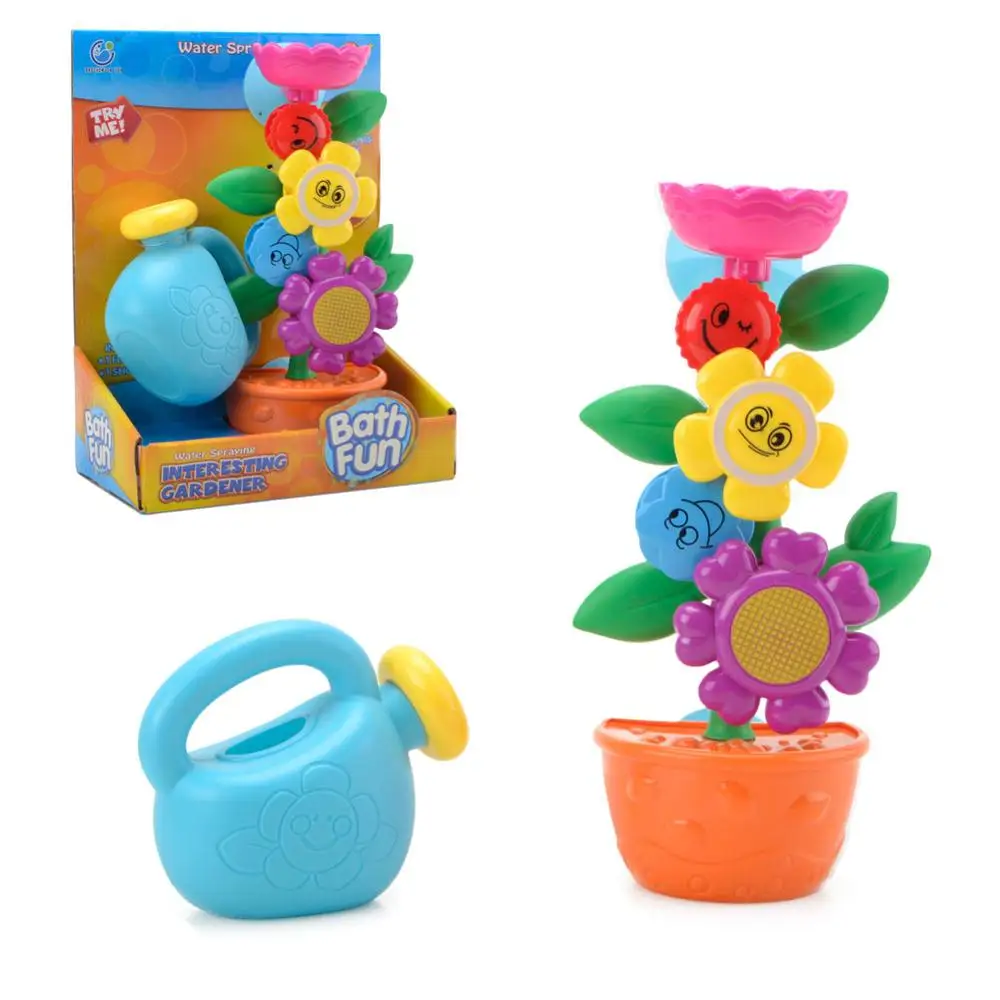 WISHTIME Baby водопад цветок Ванна игрушка комнатные растения вода станция два