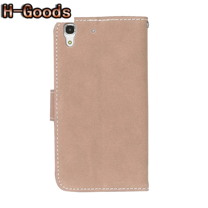 H-Goods Luxury PU Leather + Silicone Phone Case For Huawei Y6 Wallet Flip Cover Fundas Honor 4A | Мобильные телефоны и