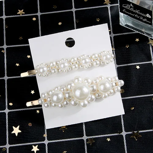 21 gold set Корейский стиль, жемчужные заколки для волос, набор для женщин, девушек, заколка для волос, заколка, головной убор, заколки, аксессуары для волос, украшение для волос - Окраска металла: 21 gold set