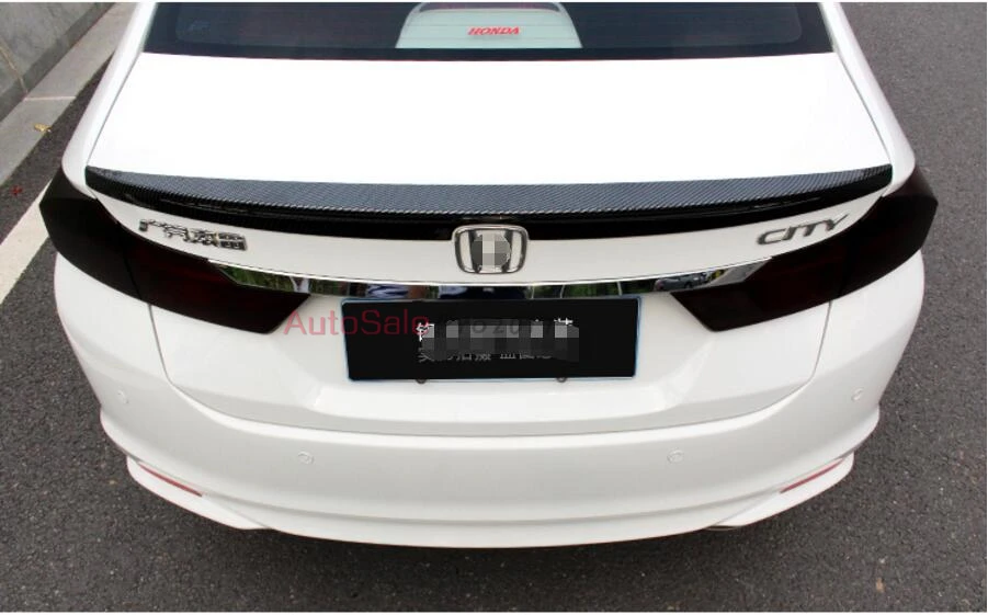 Карбоновый цветной пластиковый спойлер заднего багажника крыла для Honda City Sedan 2014
