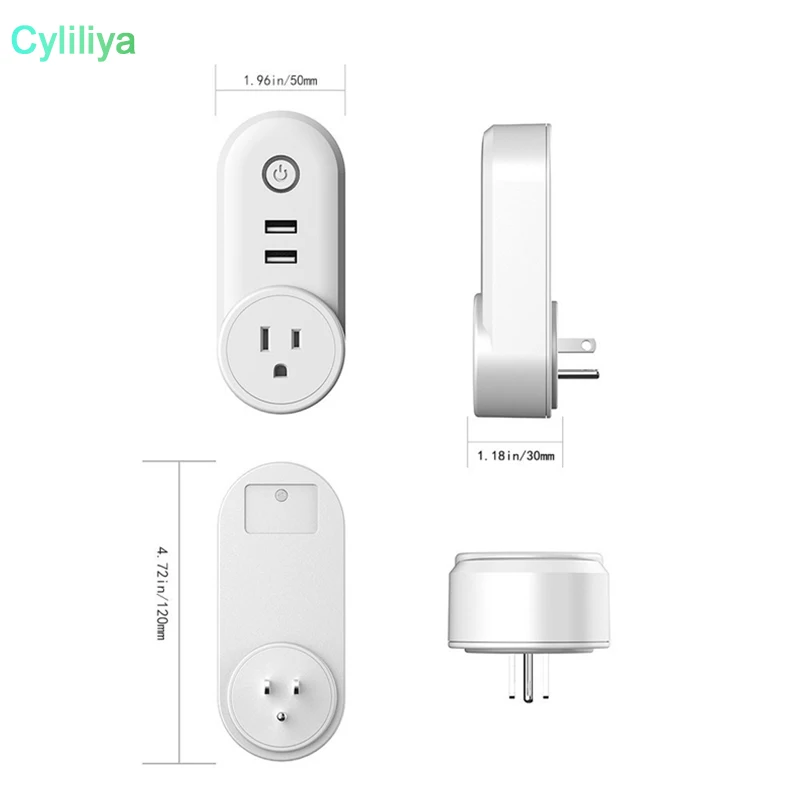 Умная розетка с Wi Fi 20 шт. настенное зарядное устройство USB дистанционное