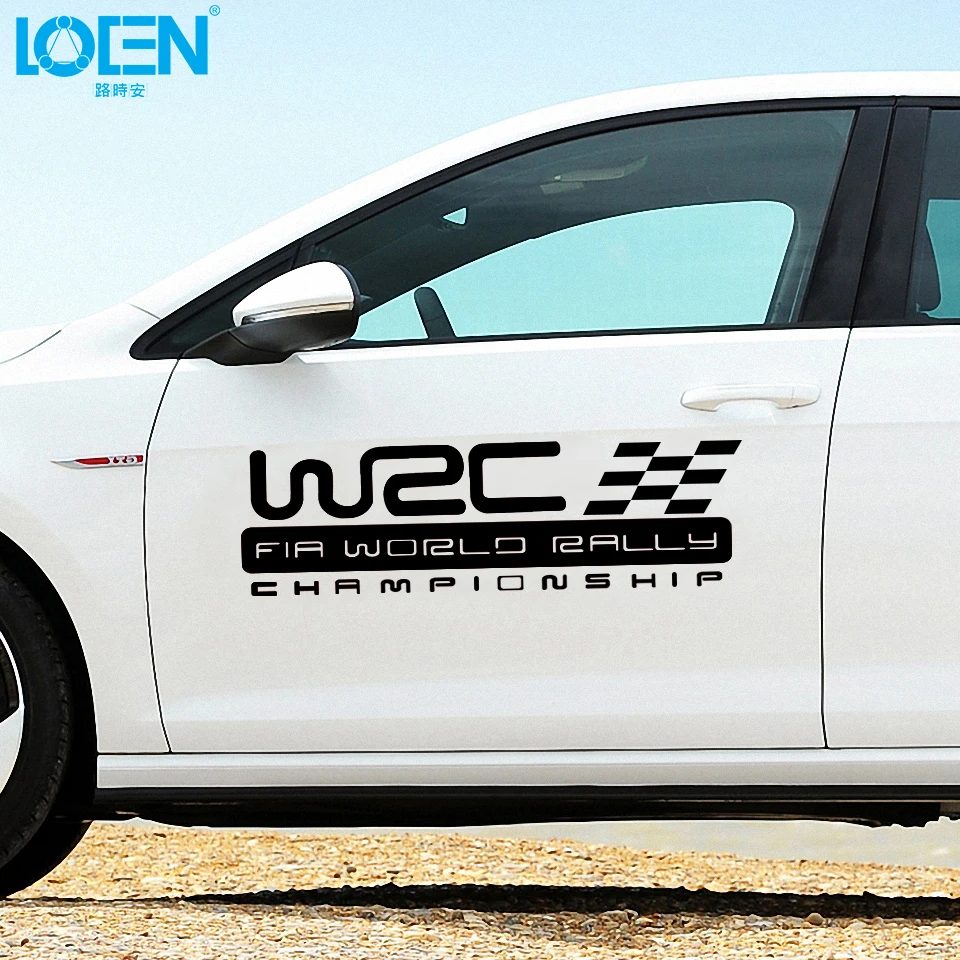 2 шт./компл. авто-Стайлинг наклейки для кузова автомобиля и WRC World Rally Championship ABS клей