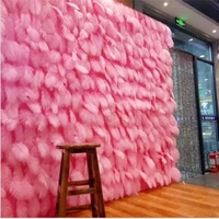 free shipping 100pc pink feather 15 20cm white romantic wedding favor birthday party decoration accessories backdrops photo prop