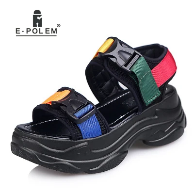

New Arrival Summer Women's High Platform Multi Colors Black White Female's Casual Wearing Outdoors
