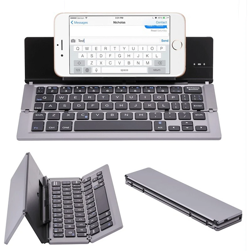 

Складная мини-клавиатура Bluetooth для iphone, ipad, пк, планшета, phon, iPad Mini/Pro/Air, смартфонов Samsung, портативная клавиатура для путешествий