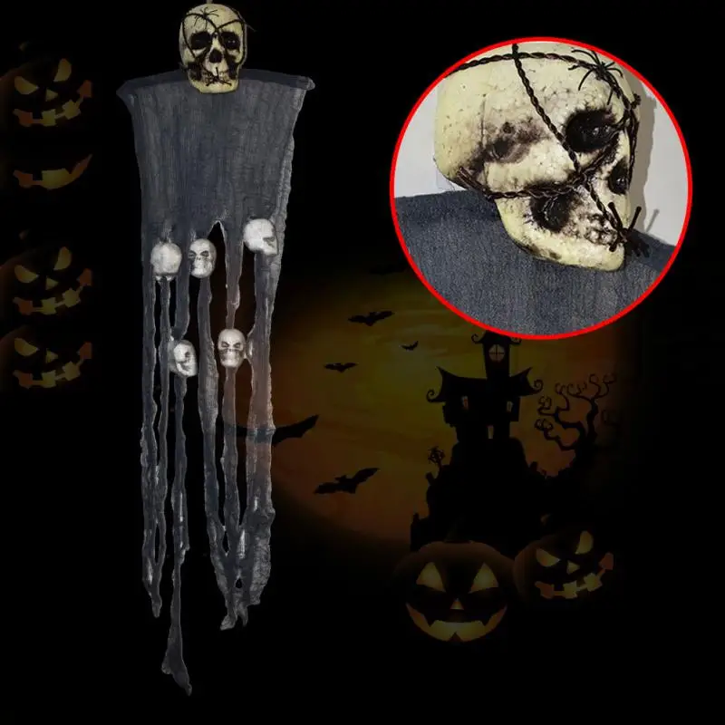Хэллоуин Страшные череп висячие украшения Призрак Скелет поддержать настенные
