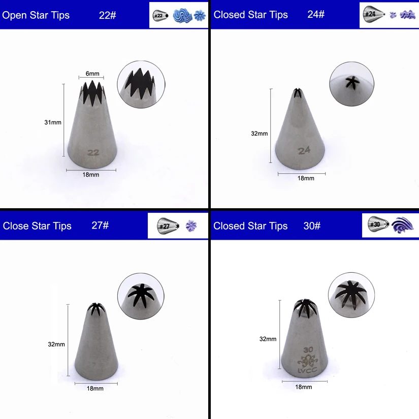 Кондитерские насадки из нержавеющей стали для украшения торта - купить по