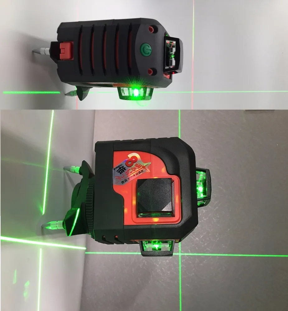 Fukuda профессиональные Лазерные уровни строительные инструменты 3D зеленая линия