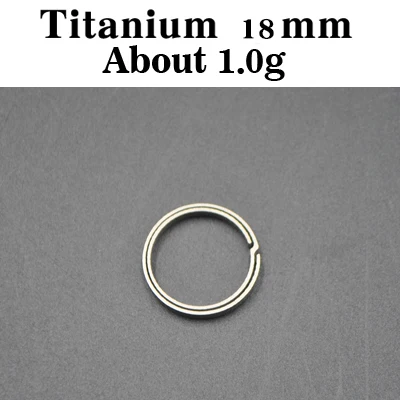 titanium18mm TiTo титановый сплав EDC брелок Открытый портативный круг quickdraw инструмент Высокая прочность и легкий 32 мм - Цвет: titanium18mm