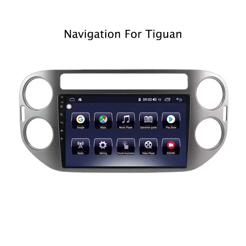 9 &quotAndroid 8 1 core 4G ram 64G rom gps навигация автомобильное радио для VW Tiguan 2010-2018 с Carplay/4G LTE |