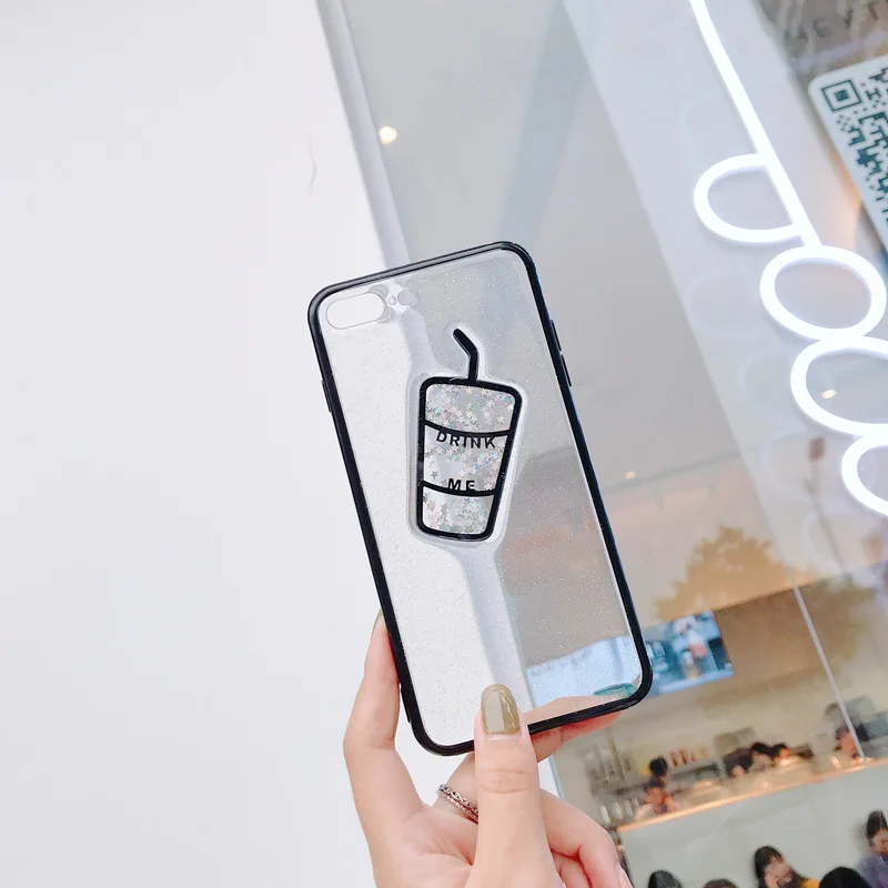 Зыбучие пески бутылка для напитков мобильный чехол телефона IphoneXSmax падение клей