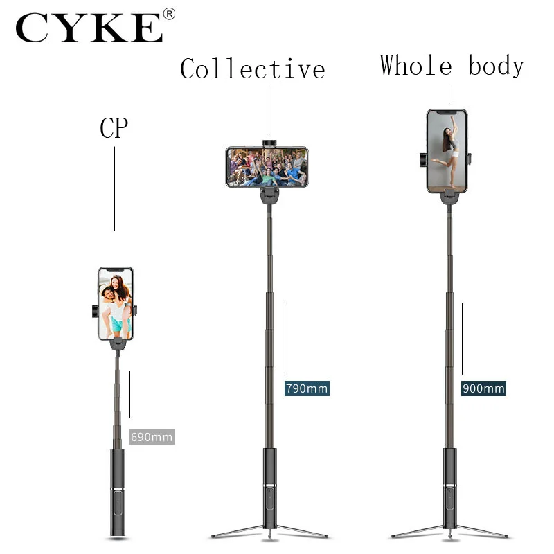 CYKE H1 новая многофункциональная селфи-Палка с дистанционным управлением штатив