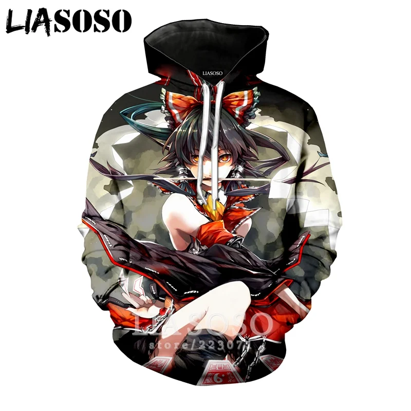 LIASOSO Зимний новый модный свитшот 3D принт для мужчин и женщин Аниме TouHou проект
