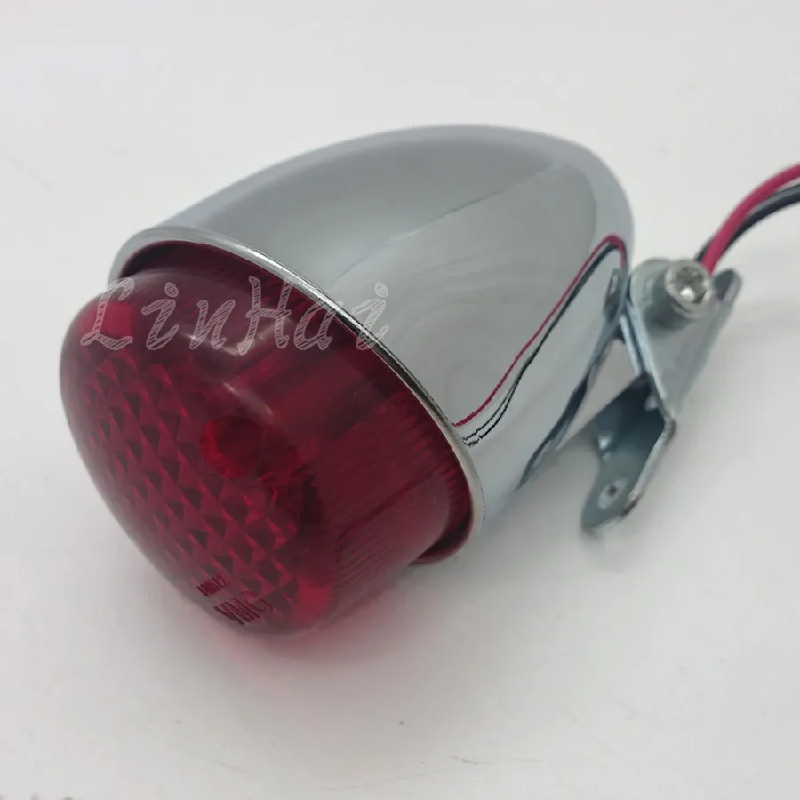 Мотоциклетный хромированный Мини светодиодный задний стоп тормозной светильник