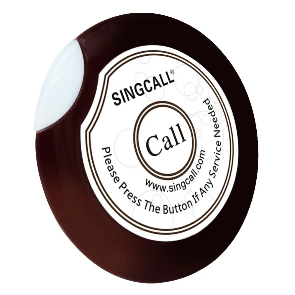 SINGCALL Беспроводная система вызова пейджера кнопка удаленного для кухни отеля
