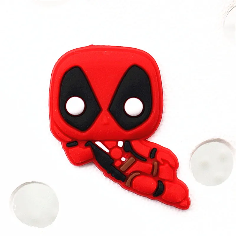 Распродажа, 1 шт., украшения для обуви в стиле Джокера, Deadpool, аксессуары для обуви, украшение для обуви в виде яда для croc jibz, Детские вечерние подарки на Рождество, DONG-3DP