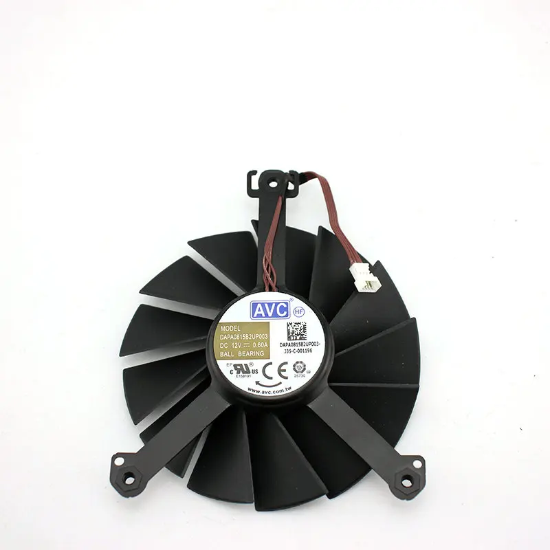 fan 2 DAPA0815B2UP002 DAPA0815B2UP003 для NVIDIA GeForce RTX2060 RTX2070 видеокарта вентилятор охлаждения - Цвет лезвия: fan 2
