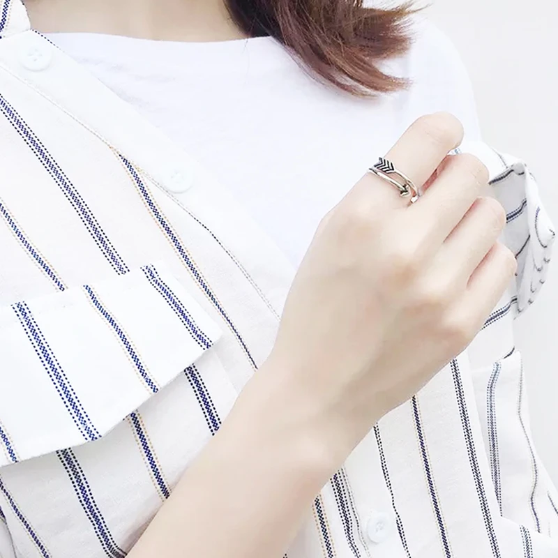 2019 Новая мода 1 шт Простые Кольца стрелы Анти-аллергия для мужчин женские кольца