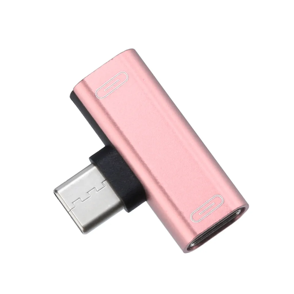 USB C аудио кабель зарядное устройство 2 в 1 Тип к разъему типа Aux Наушники Адаптер