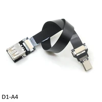 ffc usb c otg cable usb 2 0 micro usb to usb type c male fpv flat slim thin ribbon fpc cable for brushless handheld gimbal servo