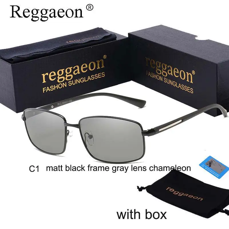 Солнцезащитные очки хамелеоны reggaeon поляризационные квадратные для мужчин и