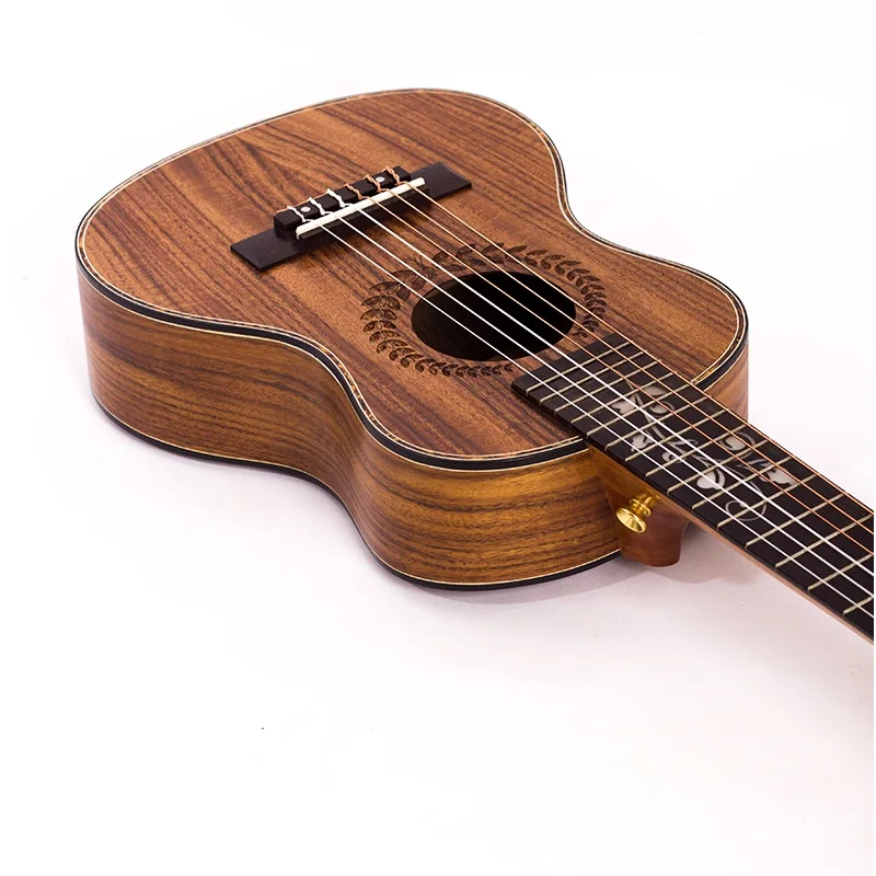 Kach MGH-30, 28 дюймов, тигровая Акация, сопрано, укулеле, ручная работа, деревянная мини-гитара, для детей, 6 струн, гитара lele, акустическая гитара