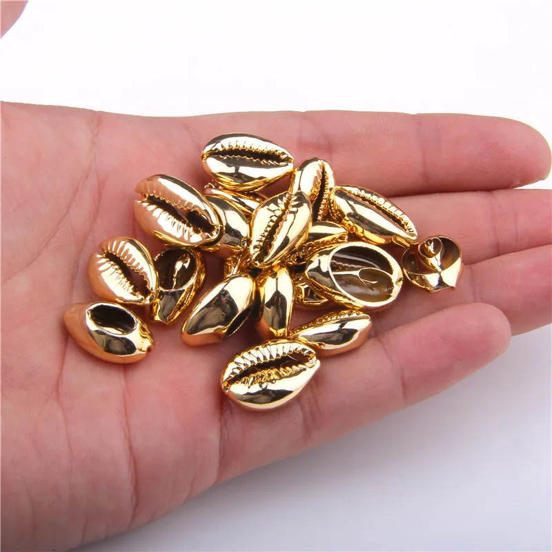 

12*20mm mixed golden silver Plated Natural Spiral Shell Charm At EdgeJewelry Making Home Decor Natural Shell Craft Accessories