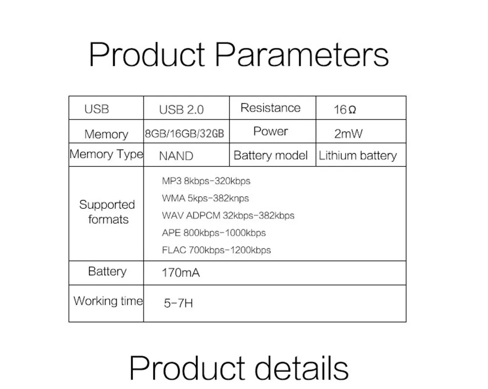 Дешевый беспроводной музыкальный проигрыватель 8G/16G/32G Bluetooth MP3 наушники bt спортивные наушники mp3-плеер