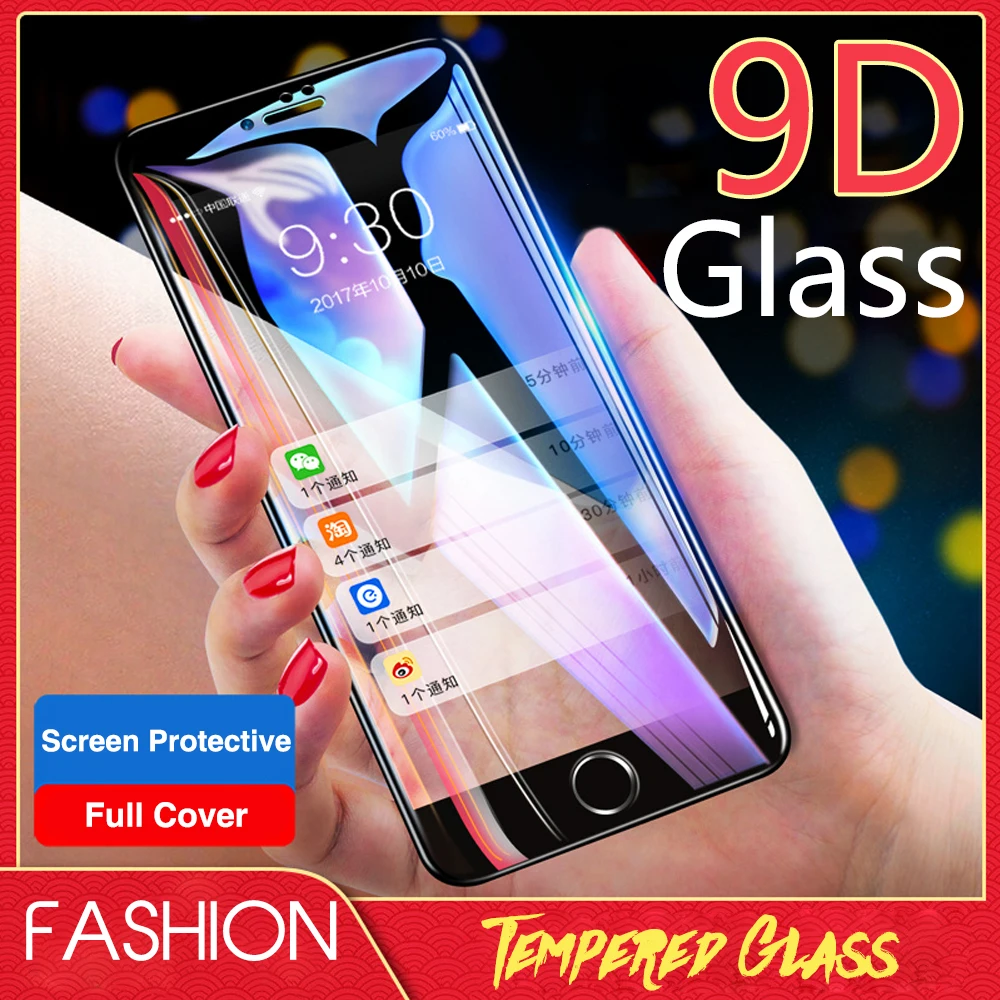 Защитное закаленное стекло 9D с полным покрытием для iphone X XS XR Max | Мобильные