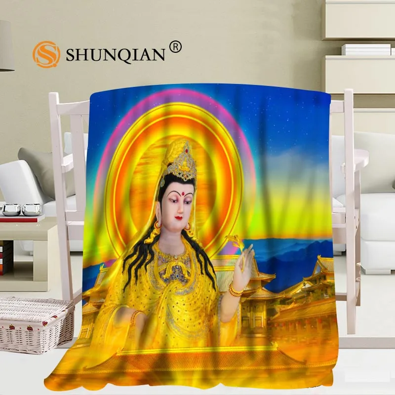 Online Personalizzato Buddha Pittura Coperta Morbida Fai Da Te La Tua Foto Decorazione Camera Da Letto Dimensioni 56x80 Pollici, 50X60Inch,40X50Inch A7.10