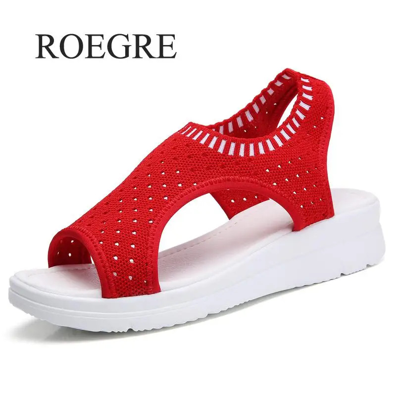 Женские сандалии на танкетке с ремешком пятке в римском стиле лето 2019|Боссоножки