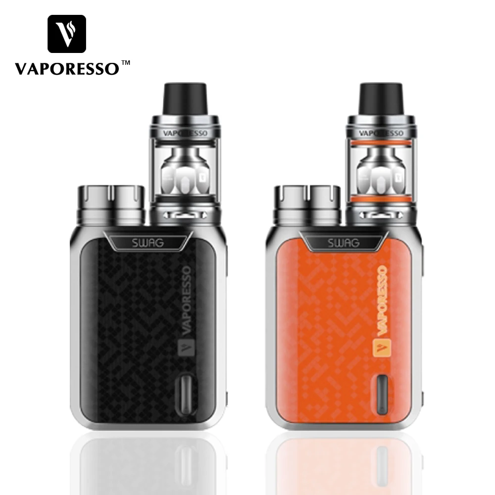 Оригинальный вейп мод Vaporesso SWAG Box Mod 80 Вт бак NRG SE (3 5 мл)/Mini (2 мл) без батареи 18650 для